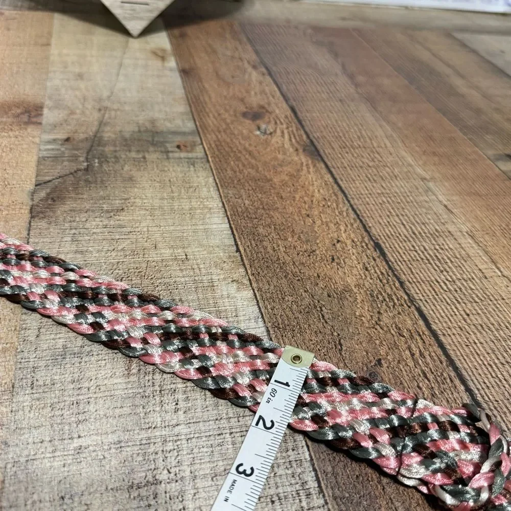 Satin Weave Belt multicolor woven Made In India Boho